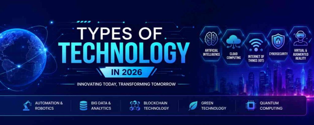 Different technology types cited in 2026