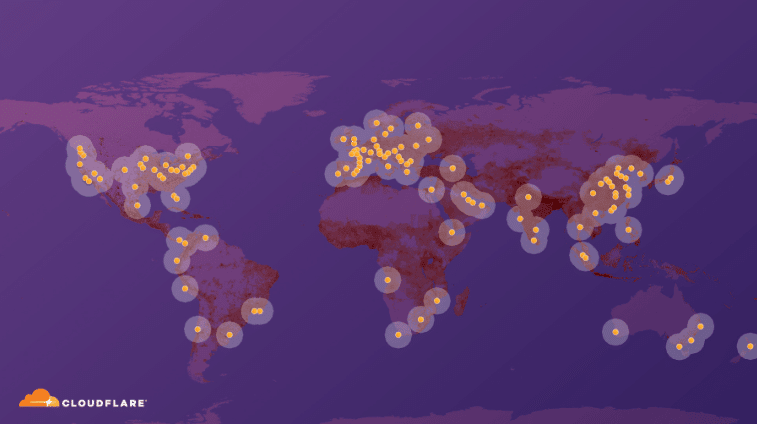Fastest DNS - Cloudflare DNS resolver locations. (POPs)