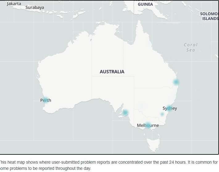 Claude.ai Downdetector - heatmap 
