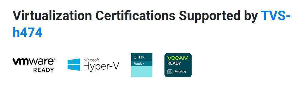 QNAP TVS-h474 Virtualization