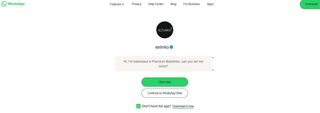 Exlinkco - Whatsapp Spam 