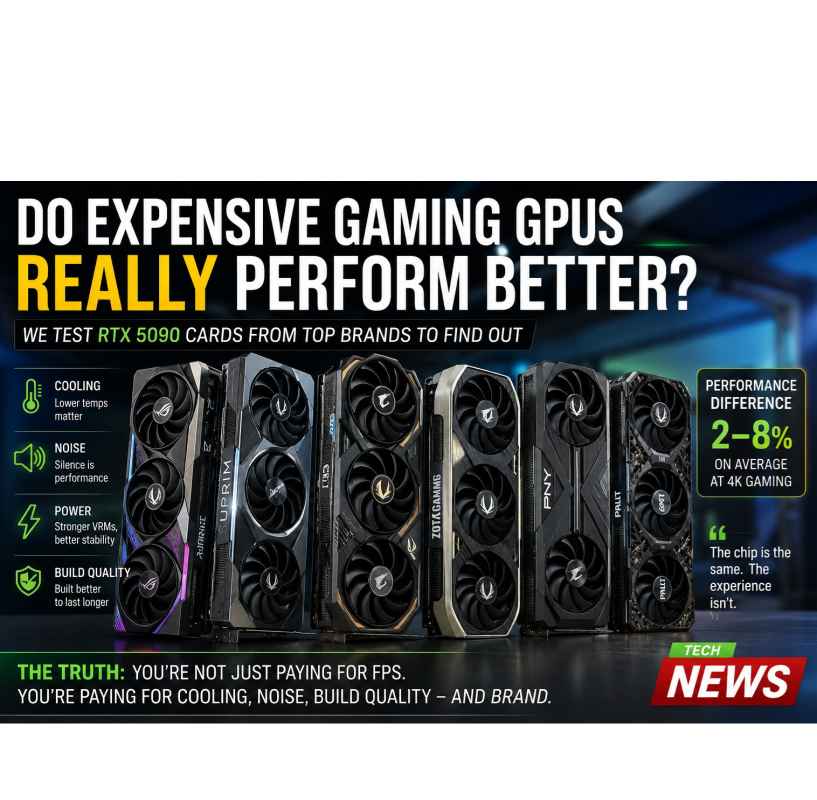 Do more expensive RTX 5090 GPU graphic Cards Actually Perform Better vs Brands