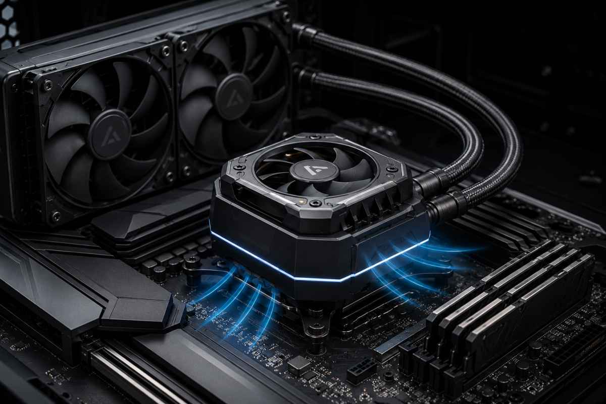 Hybrid-Flow AIO CPU Cooler - Liquid Water and Air