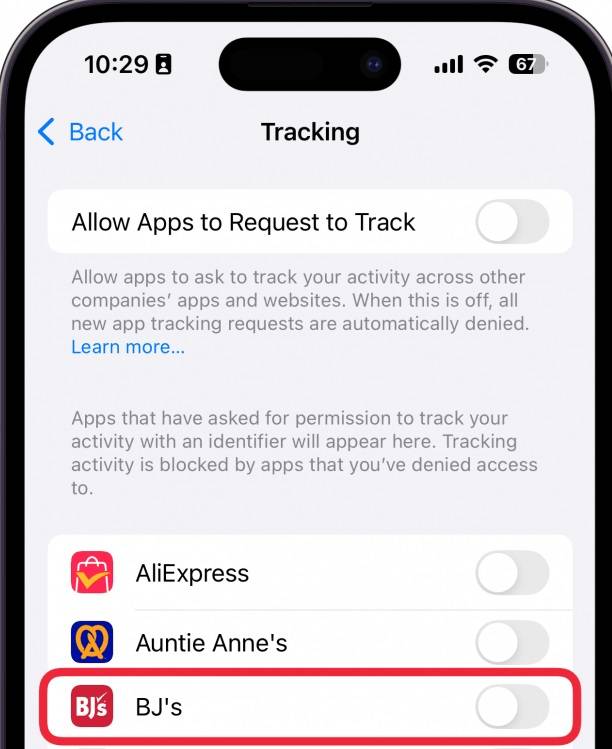 App tracking